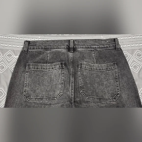 Current/Elliott High Waisted Wide Leg Released Hem Jeans Size 28 - Picture 4 of 9